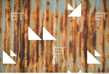Photo Texture of Metal Corrugated Plates Rusted