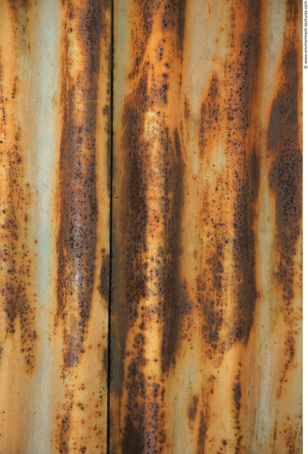 Rusted Corrugated Plates Metal