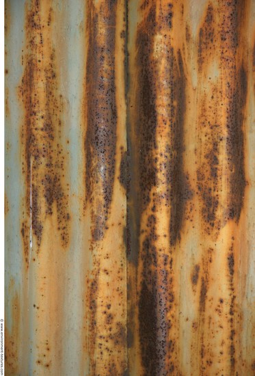 Rusted Corrugated Plates Metal