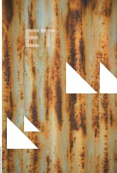 Photo Texture of Metal Corrugated Plates Rusted