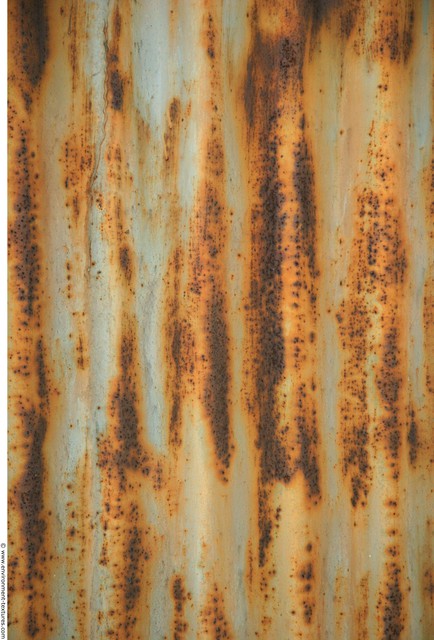 Rusted Corrugated Plates Metal