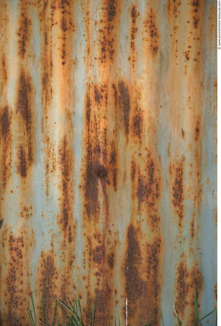 Rusted Corrugated Plates Metal