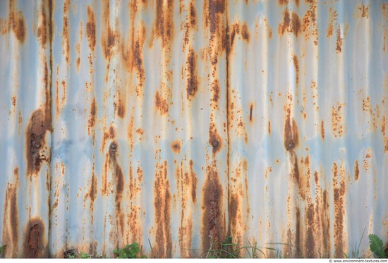 Rusted Corrugated Plates Metal