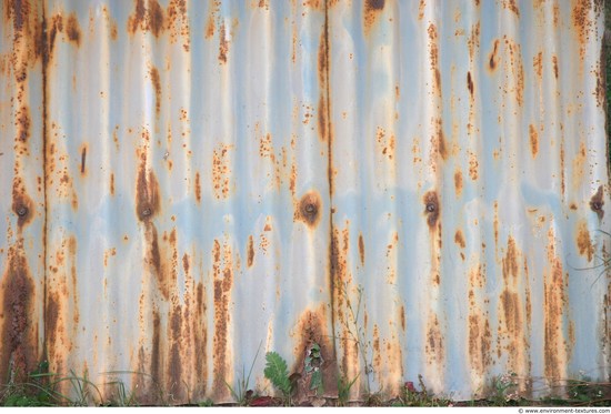 Rusted Corrugated Plates Metal