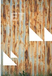 Photo Texture of Metal Corrugated Plates Rusted