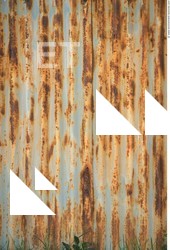 Photo Texture of Metal Corrugated Plates Rusted