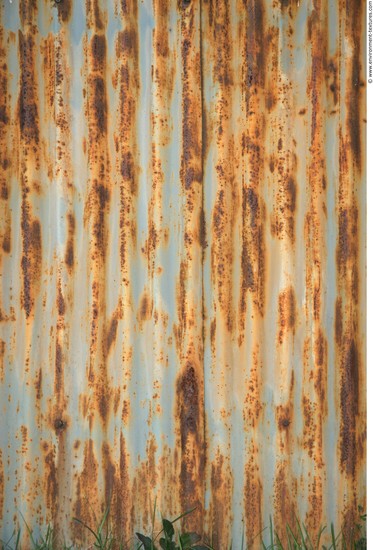 Rusted Corrugated Plates Metal