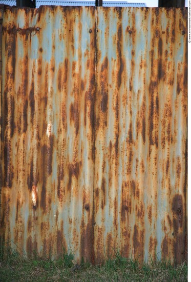 Rusted Corrugated Plates Metal