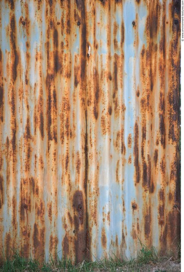 Rusted Corrugated Plates Metal