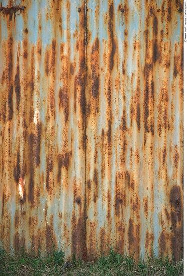 Rusted Corrugated Plates Metal