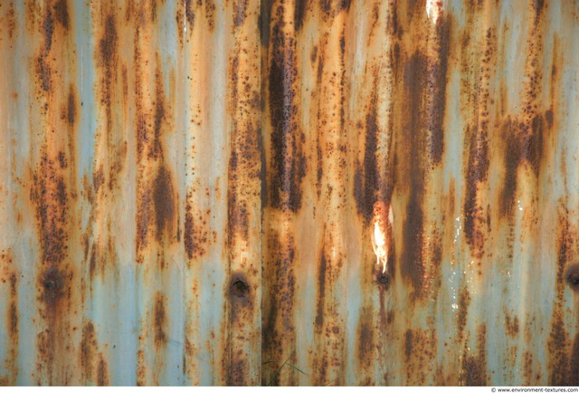 Rusted Corrugated Plates Metal