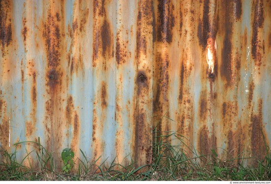 Rusted Corrugated Plates Metal