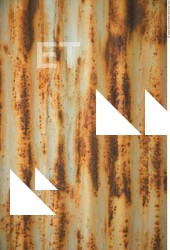 Photo Texture of Metal Corrugated Plates Rusted