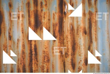 Photo Texture of Metal Corrugated Plates Rusted