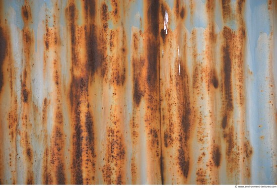 Rusted Corrugated Plates Metal