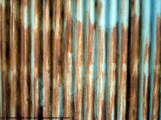 Rusted Corrugated Plates Metal