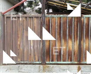 Rusted Corrugated Plates Metal