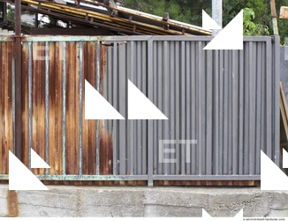 Rusted Corrugated Plates Metal