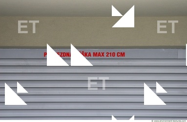 Photo Texture of Metal Rollup Door