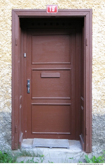 Single Old Wooden Doors