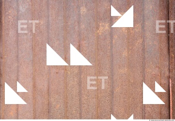 Rusted Corrugated Plates Metal