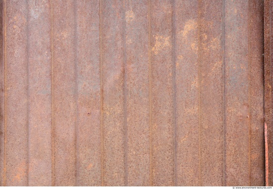 Rusted Corrugated Plates Metal