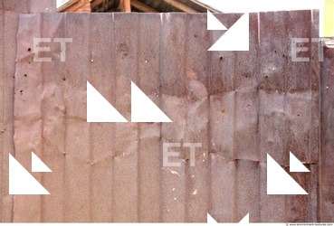 Rusted Corrugated Plates Metal