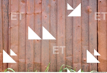 Rusted Corrugated Plates Metal