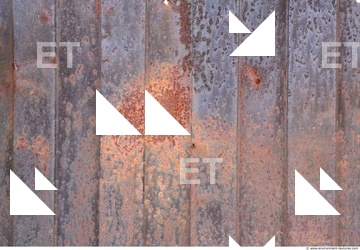 Rusted Corrugated Plates Metal