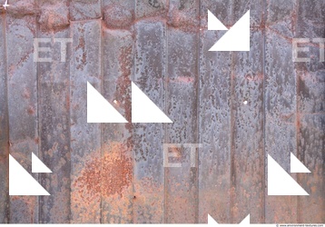 Rusted Corrugated Plates Metal