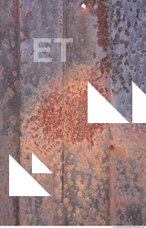 Rusted Corrugated Plates Metal