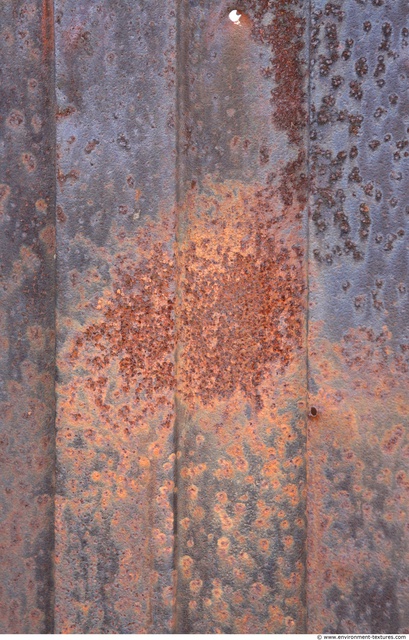 Rusted Corrugated Plates Metal