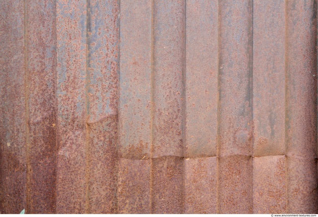 Rusted Corrugated Plates Metal