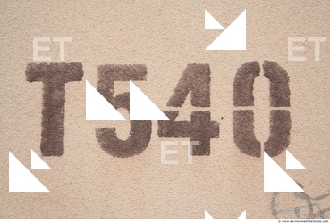 Letter and Numbers Sign