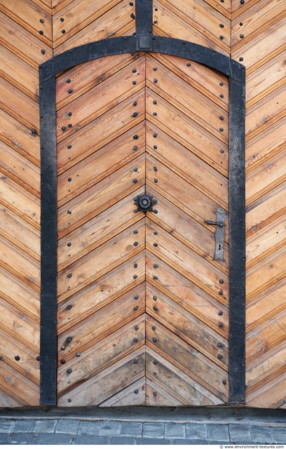 Single Old Wooden Doors