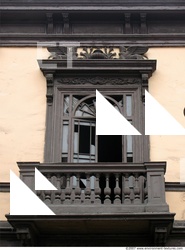 Photo Texture of Building Balcony