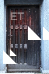 Single Old Wooden Doors