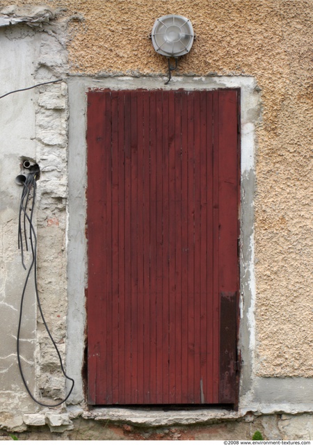 Single Old Wooden Doors