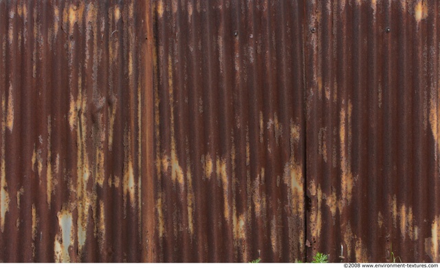 Rusted Corrugated Plates Metal