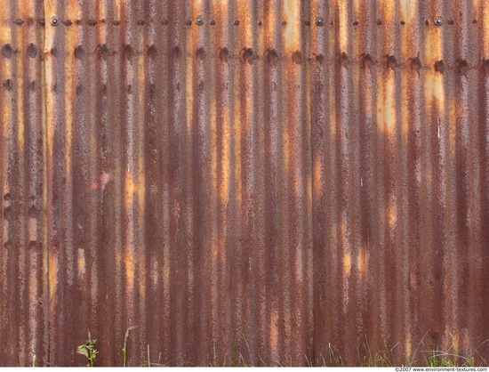 Rusted Corrugated Plates Metal