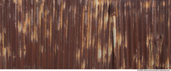 Rusted Corrugated Plates Metal