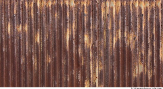 Rusted Corrugated Plates Metal