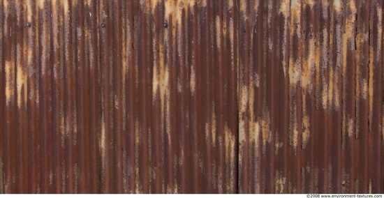 Rusted Corrugated Plates Metal