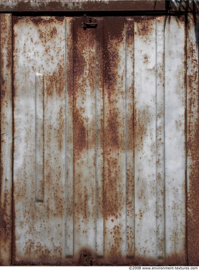 Rusted Corrugated Plates Metal