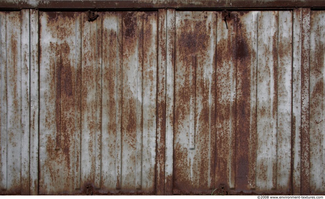 Rusted Corrugated Plates Metal