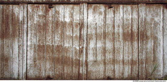 Rusted Corrugated Plates Metal