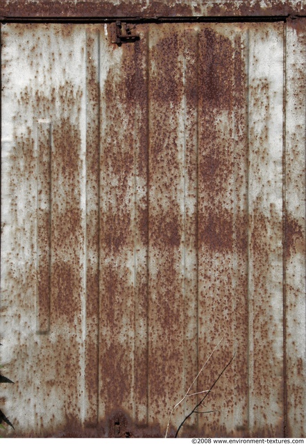 Rusted Corrugated Plates Metal