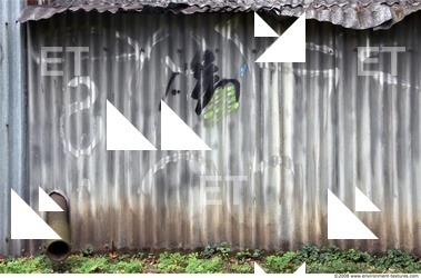 Dirty Corrugated Plates Metal