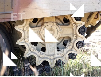 Photo Texture of Tank Wheel