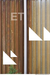 Rusted Corrugated Plates Metal